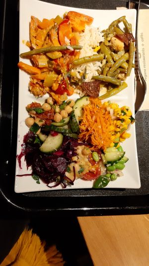 medium plate from buffet at Sattgrün - Neumarkt in Cologne
