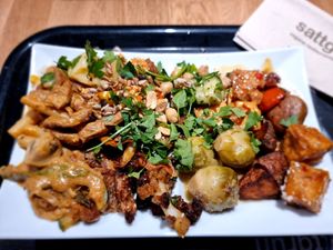 selection of buffet at Sattgrün - Neumarkt in Cologne