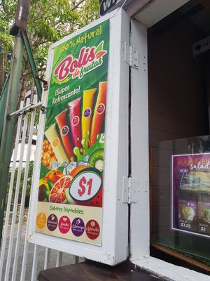 Menu at Pipas & Cocadas in Panama City