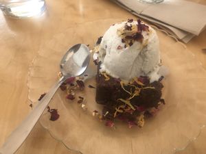 Brownie com gelado!!!😋😋😋 at Zer0 in Manacor