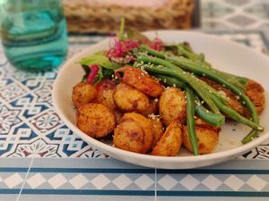 Hamburguesa de lentejas at Zer0 in Manacor