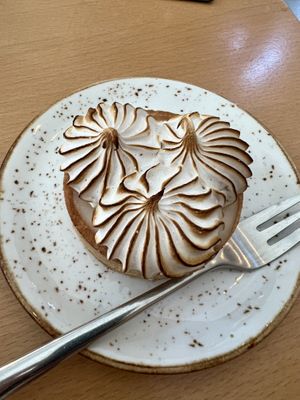 Lemon meringue tart   at Moltto Coffee in Riga