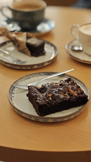 Brownie at Moltto Coffee in Riga