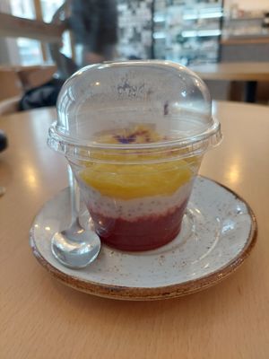 Chia pudding at Moltto Coffee in Riga
