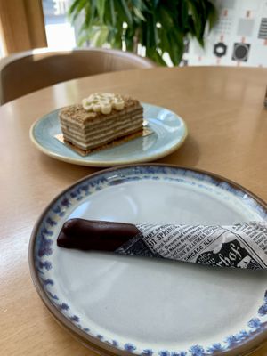 “Twix” bar  at Moltto Coffee in Riga