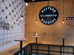 Some indoor seating at Bastard Burgers - Södra Larmgatan in Gothenburg