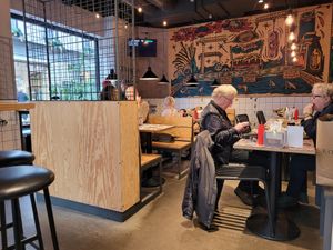 Indoor seating at Bastard Burgers - Södra Larmgatan in Gothenburg