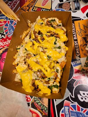 Animal friendly style fries large at Bastard Burgers - Södra Larmgatan in Gothenburg