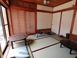 Japanese tatami room at Terath −てらす in Kitanagoya