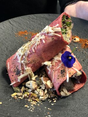 Jackfruit burrito   at Lilith Coffee in Rotterdam