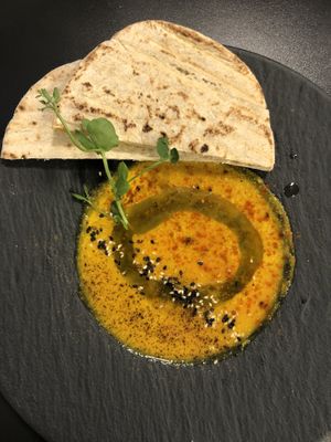 Sweet potatoes and ginger soup  at Lilith Coffee in Rotterdam