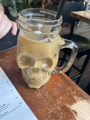 Iced oat latte  at Lilith Coffee in Rotterdam