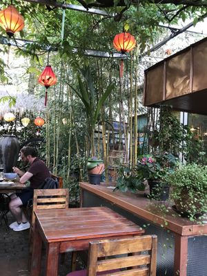 Outdoors at Ong Tao Vegan in Frankfurt