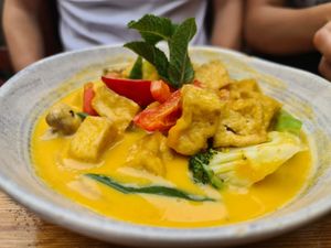 Tofu Curry  at Ong Tao Vegan in Frankfurt