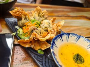 Dumplings at Ong Tao Vegan in Frankfurt