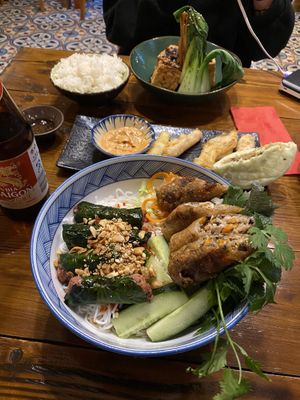 18. Bún chả giò lá lốt 14,90€ at Ong Tao Vegan in Frankfurt
