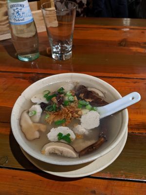 lotus soup at Ong Tao Vegan in Frankfurt