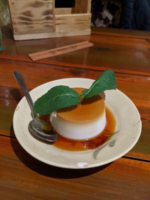 coco flan at Ong Tao Vegan in Frankfurt