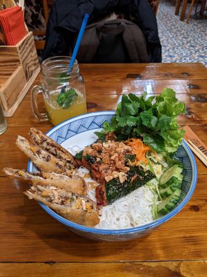 bowl with mince "meat" at Ong Tao Vegan in Frankfurt