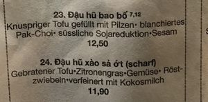 The two dishes we had    at Ong Tao Vegan in Frankfurt