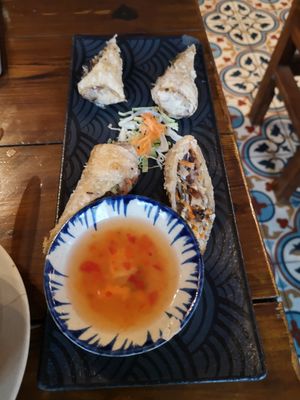 Nr. 5 Frühlingsrollen at Ong Tao Vegan in Frankfurt