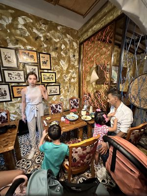 Family seating  at Ong Tao Vegan in Frankfurt