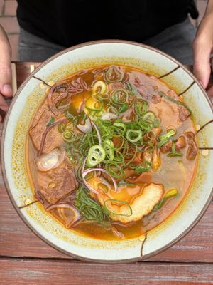 kurkuma soup  at Ong Tao Vegan in Frankfurt