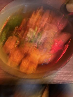 My soup, it was dark and I was unpatient 😜  at Ong Tao Vegan in Frankfurt