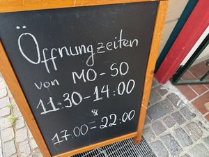 sign  at Ong Tao Vegan in Frankfurt