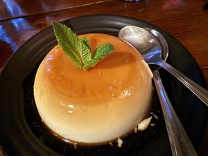flan  at Ong Tao Vegan in Frankfurt
