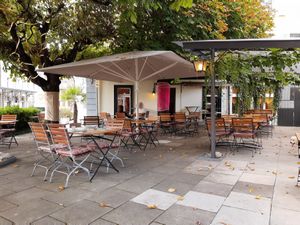 Outdoor seating at Turban Indian Restaurant in Thun