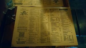 Carta completa at Taberna Pirata Nueva Hispaniola in Cadiz