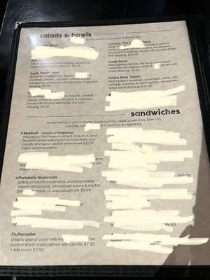 Menu 1  at The Brick in Kansas City