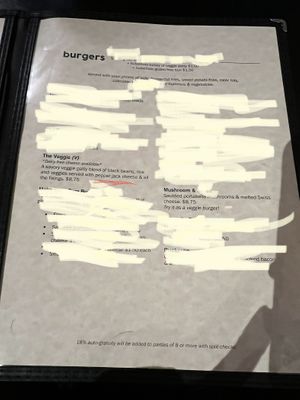 Menu 2  at The Brick in Kansas City