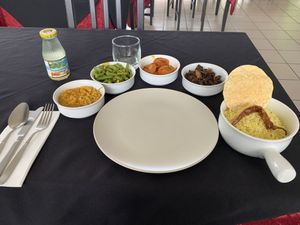 Today’s vegan rice and curry feast. Really good!  at Nona  in Bundoora