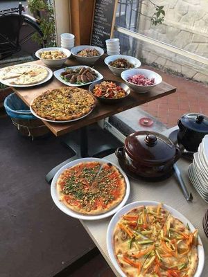 Aperitivo vegan with buffet  at La Cucina Abusiva in Pontedera