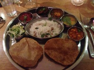 Amazing thali at Shivalli in Leicester