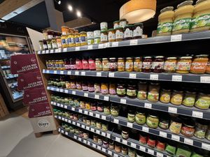 fruit in glass  at Bioladen Schömmel in Cottbus