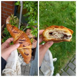 chocolate filled croissant 2,65€ at Bioladen Schömmel in Cottbus