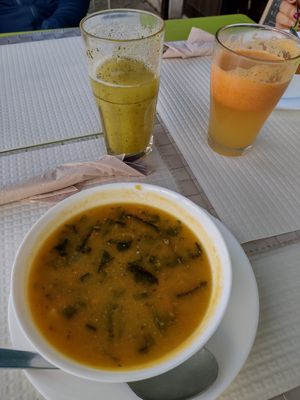 Miso soup at Sabor Superior in Alges