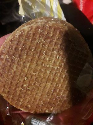 Vegan stroop waffles, really cheap at Albert Heijn in Amsterdam