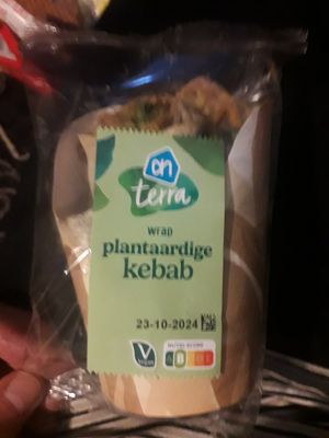 Vegan kebab wrap at Albert Heijn in Amsterdam
