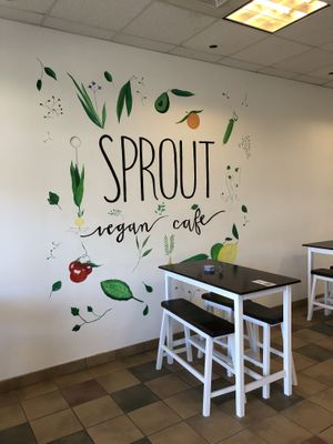 Cute, cute, cute 🌱 at Sprout Vegan Cafe in Kihei