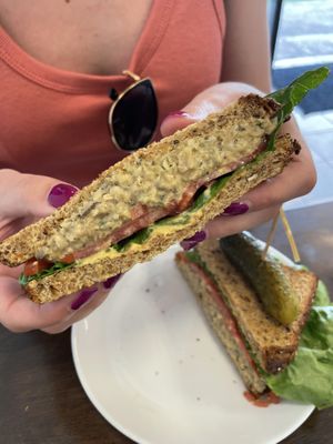 Tuna sandwich   at Sprout Vegan Cafe in Kihei