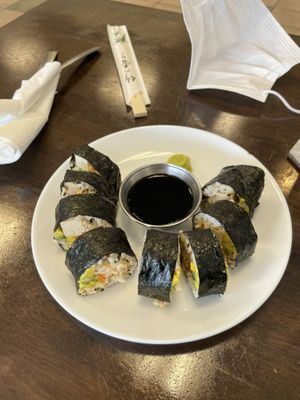 Spicy sushi roll  at Sprout Vegan Cafe in Kihei
