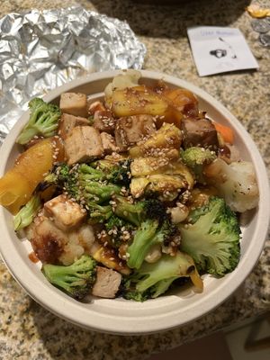 Huli huli bowl  at Sprout Vegan Cafe in Kihei