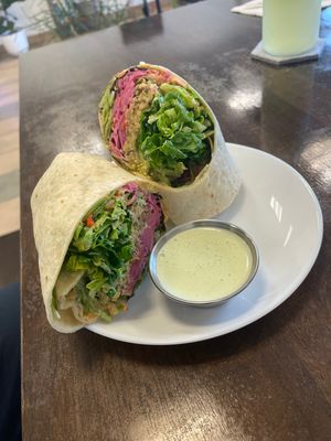Falafel wrap  at Sprout Vegan Cafe in Kihei
