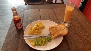 They made me a special plate which suited well.  at The Worlds End in Koh Phangan