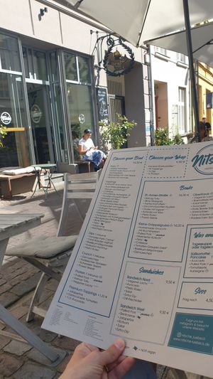 Karte at Nitsche in Luebeck