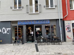 outside at Otto's Burger in Cologne